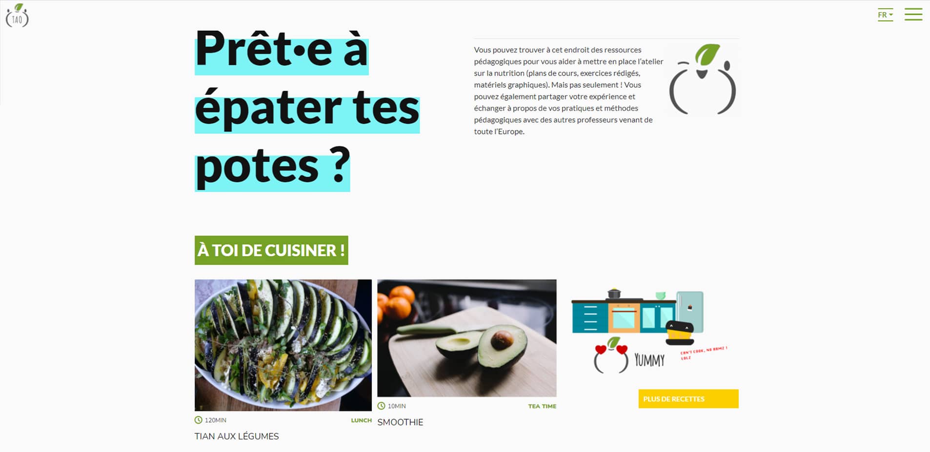 site web meet-tao.eu sensibilisation des adolescents à l 'obésité